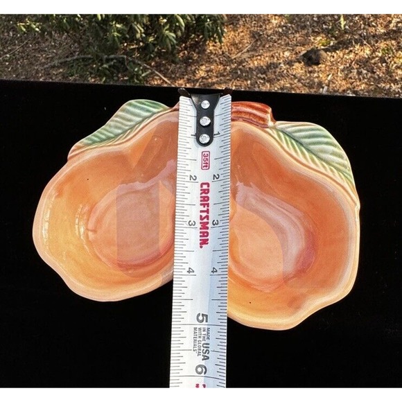 Vtg Belmar of California Pottery Perfect Pair Pear Double Spoon Rest #320 -A21 - Picture 3 of 10